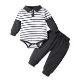 Stripe Baby Boy Clothes Set for Newborns
