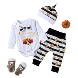 Newborn My First Thanksgiving Clothes Baby Boy Costume Set