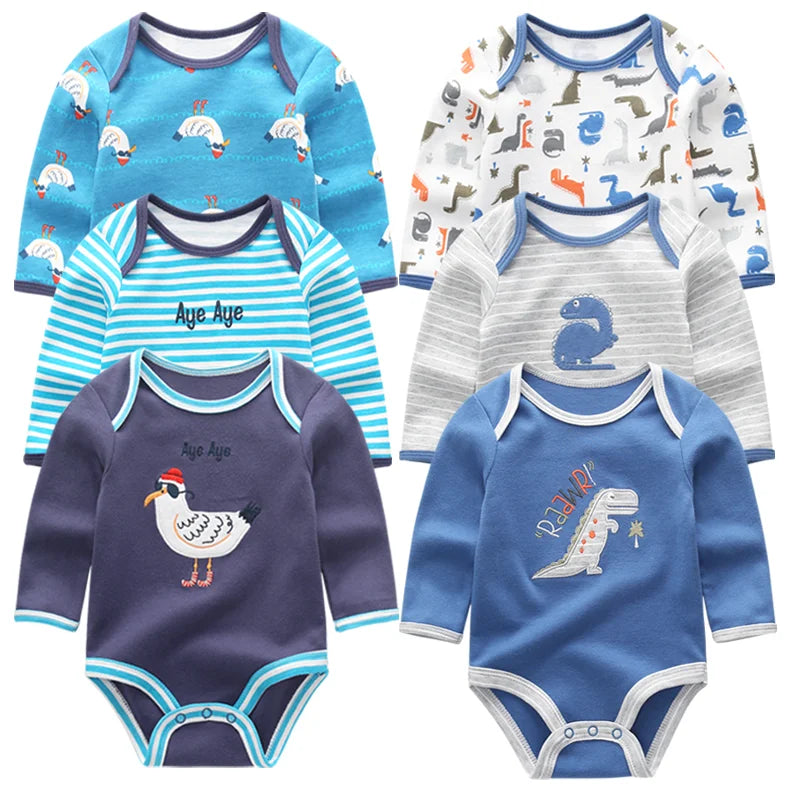 2022 Baby girls clothing Cotton Long Sleeved Baby boy clothes animal baby romper Infantil Baby girls jumpsuit