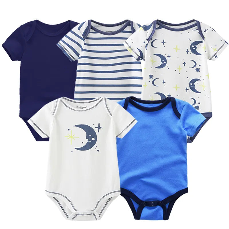 Winter 5Pcs Baby Romper 100%cotton Infant Jumpsuit Newborn pajamas Roupas De Bebe Baby Boy Clothes Outfits