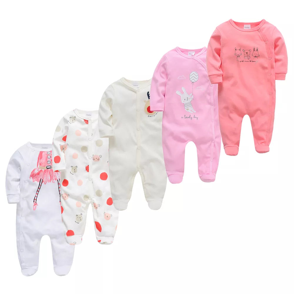 1pcs 3pcs 5pcs New Body Baby Girl Boy Pijamas bebe fille Cotton Breathable Soft ropa bebe Newborn Sleepers Baby Pjiamas