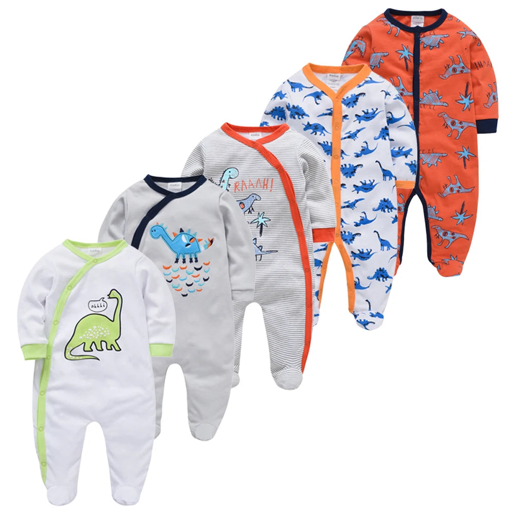 1pcs 3pcs 5pcs New Body Baby Girl Boy Pijamas bebe fille Cotton Breathable Soft ropa bebe Newborn Sleepers Baby Pjiamas