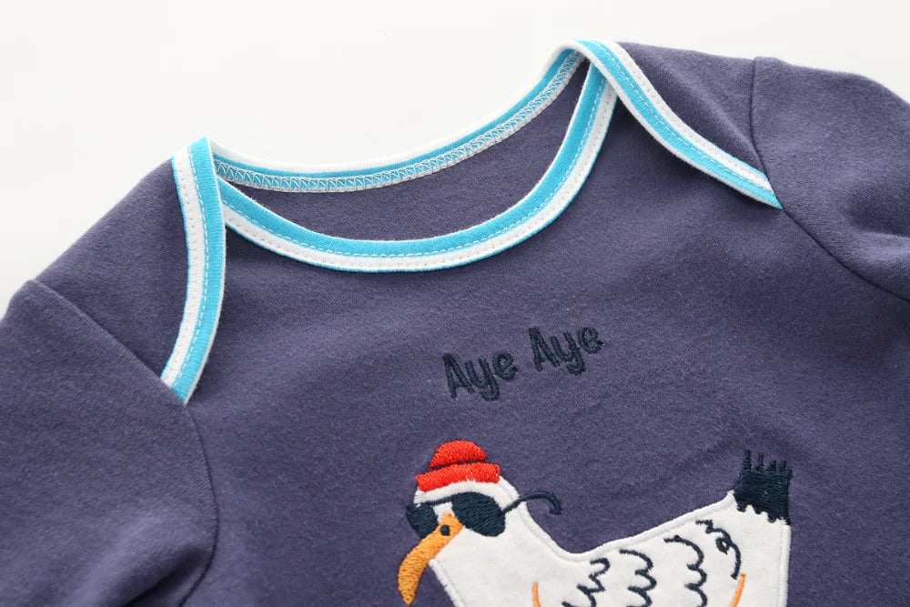 2022 Baby girls clothing Cotton Long Sleeved Baby boy clothes animal baby romper Infantil Baby girls jumpsuit