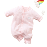 Adorable Cartoon Swan Rabbit Baby Jumpsuit with Matching Bibs for Newborn Girls