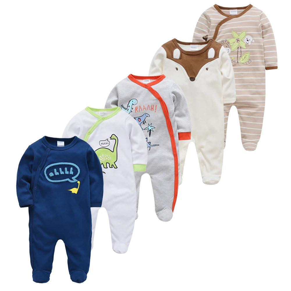 1pcs 3pcs 5pcs New Body Baby Girl Boy Pijamas bebe fille Cotton Breathable Soft ropa bebe Newborn Sleepers Baby Pjiamas