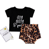 Baby Boys Girls Summer Outfits Sets 3pcs Letter Print T-shirts+Floral High Waist Shorts+Headband Soft Clothes