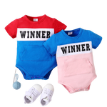 Unisex Baby Winner Colorblock Short Sleeve Bodysuit - Babbez