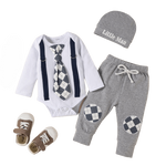 3-Piece Gentleman Outfits for Newborn Baby Boys