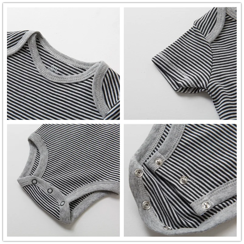 3-Piece Unisex Baby Bodysuit Set - Comfortable and Practical Infant Clothing