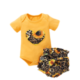 Adorable Summer Outfits for Baby Boys and Girls: 3-Piece Set with T-shirt, Shorts, and Headband
