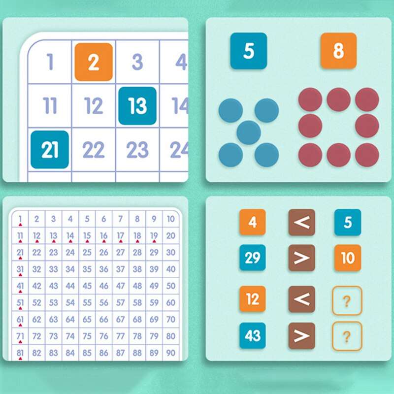 100 Number Magnetic Board - Babbez