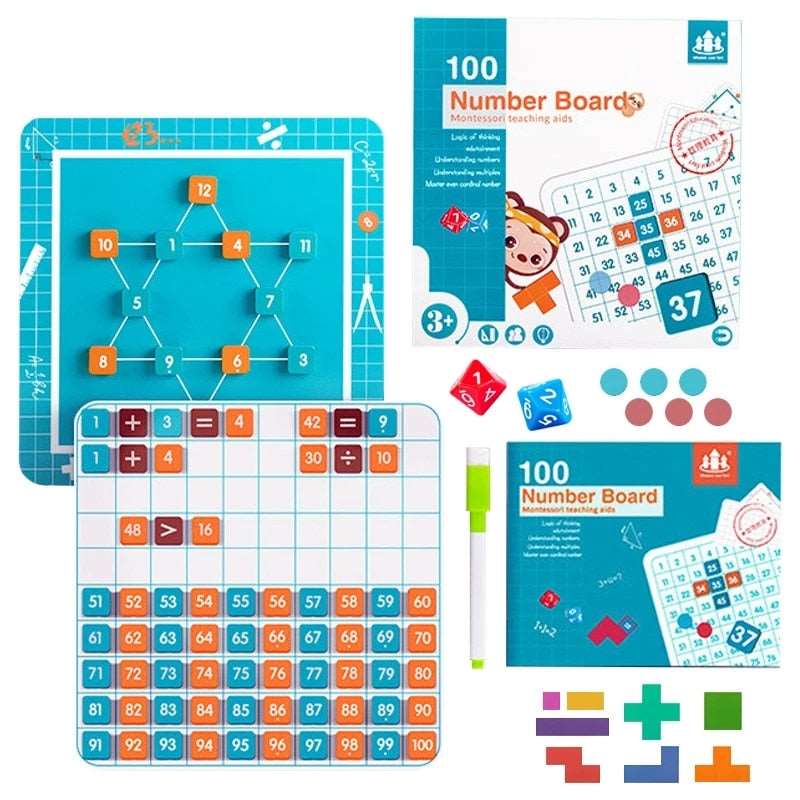 100 Number Magnetic Board - Babbez