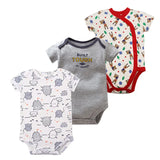 3-Piece Unisex Baby Bodysuit Set - Comfortable and Practical Infant Cl