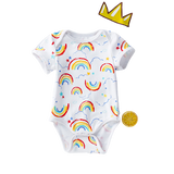 Cute and Comfortable Unisex Short-Sleeve Romper for Babies
