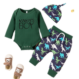 Adorable Baby Boy 3-Piece Suit for Your Little Mama's Boy