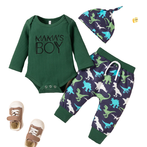 Adorable Baby Boy 3-Piece Suit for Your Little Mama's Boy