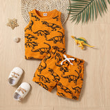 0-18m Autumn Boy Sweatshirt Jumpsuit Long Sleeve Farm Baby's Printed J