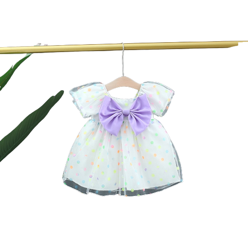 Colorful Polka Dot Party Princess Dresses for Baby Girls