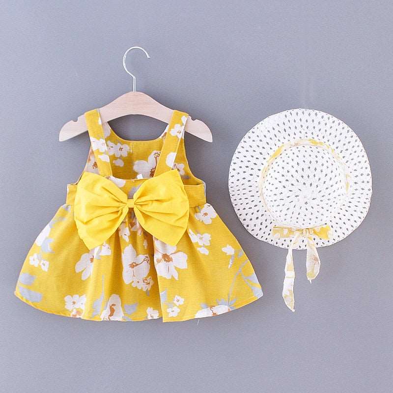 2Pcs/Set Daisy Dresses for Infant Girls