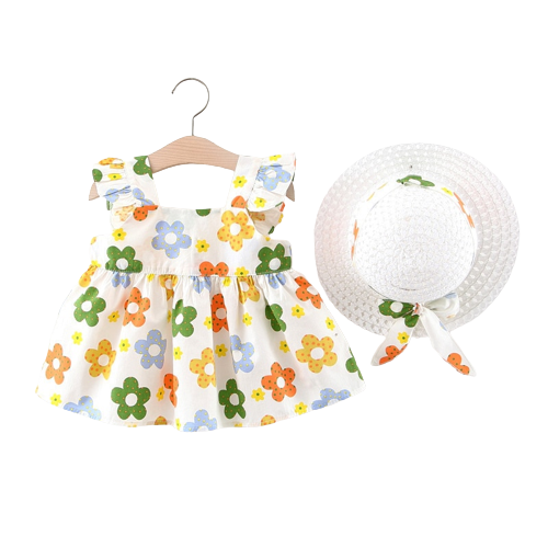 Summer Fresh Flower Baby Girl Dresses for a Cute and Cool Look