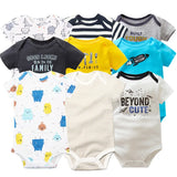 3-Piece Unisex Baby Bodysuit Set - Comfortable and Practical Infant Cl