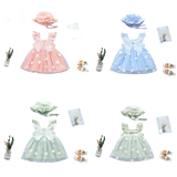 Sweet Baby Girl Princess Party Dress Set with Wings and Hat