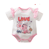 Cute Cartoon Bodysuits for Summer Newborn Girls