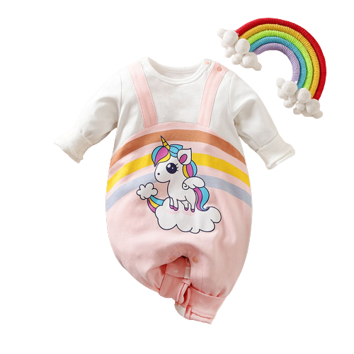 Playful and Cute Patchwork Baby Girl Rompers with Bowknot and Fun Prints