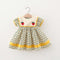 2Pcs/Set Sweet Floral Bow Beach Baby Girl Dress Summer Cool Cotton Toddler Children Clothes Suit + Hat 0 To 3 Years Infant