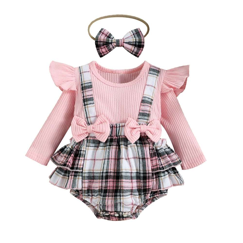 2Pcs Toddler Christmas Dress NewBorn Infant First Baby Girl Xmas New Year Costume Romper Outfit Christmas Baby Clothes