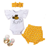 Adorable Summer Baby Girl Outfit Sets with Ruffles and Cartoon Lobster Print