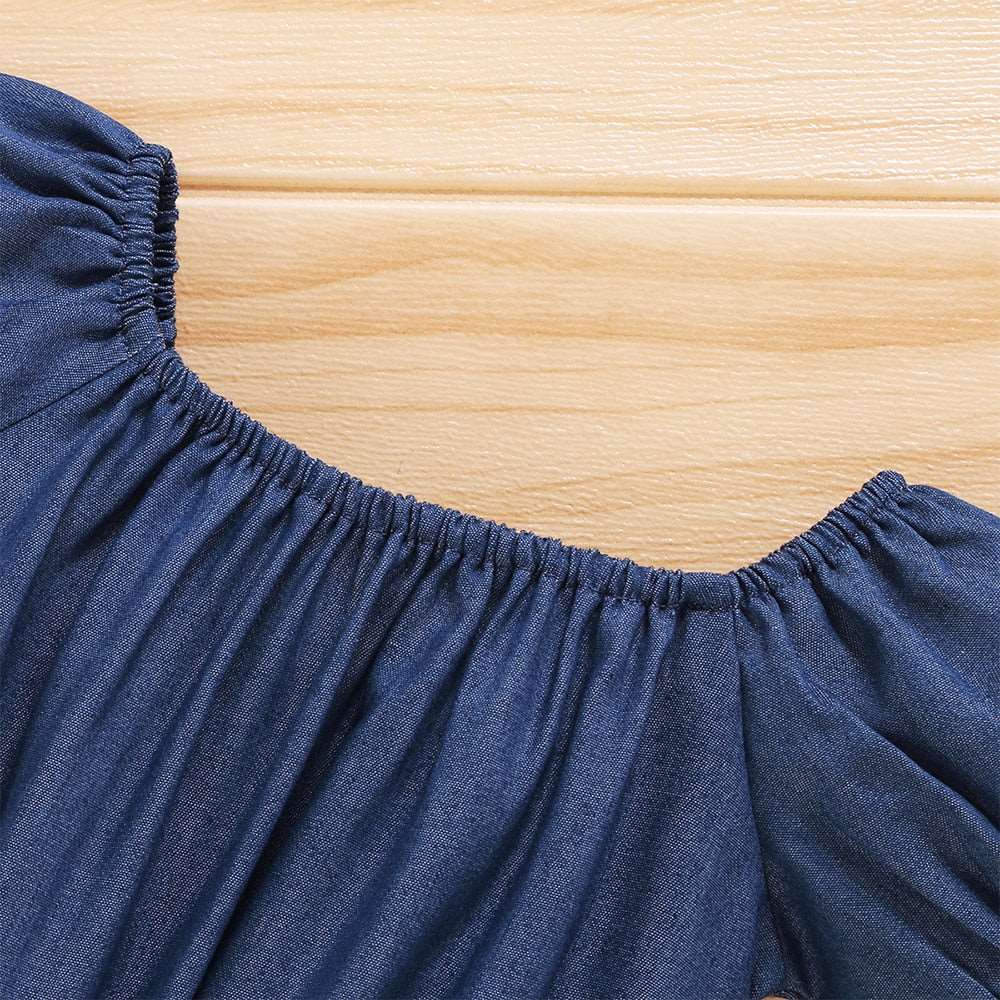 1-3Y Children Fashion Denim Suit for Baby Girl Clothes