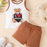0-18m Autumn Boy Sweatshirt Jumpsuit Long Sleeve Farm Baby's Printed J