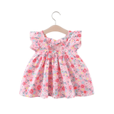 Summer Sweet Floral Baby Girl Dresses for Toddler Girls