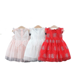 Sweet Summer Baby Girl Wings Party Evening Dress