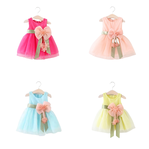 Baby Girl Princess Gauze Dress for Special Occasions