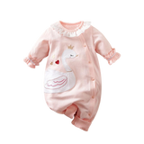 Adorable Patchwork Baby Girl Rompers with Bowknot and Fun Prints