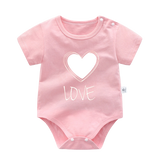 Adorable Summer Baby Bodysuits with Cute Cartoon Prints
