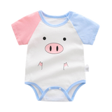 Adorable Summer Baby Boys Bodysuits in Cotton with Cartoon Prints