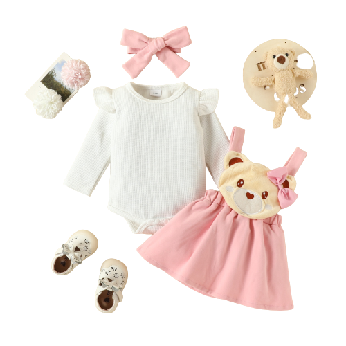 Adorable Fox and Elephant Costume Baby Girl Outfit Sets for Parties