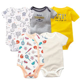 3-Piece Unisex Baby Bodysuit Set - Comfortable and Practical Infant Cl