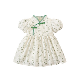 Chinese Style Baby Girl Flower Dress for Summer