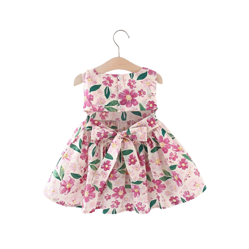 Flower Children Clothes Baby Dress - Fashionable and Comfortable Sleeveless Dresses for Girls 0-3 Years Old