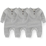 Babbez 3-Piece Spring Baby Romper Set: Stylish and Cozy Overalls for Newborn Boys
