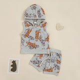 0-18m Autumn Boy Sweatshirt Jumpsuit Long Sleeve Farm Baby's Printed J