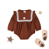 Lovely Ruffles and Tassels: Newborn Baby Girls Rompers for Autumn