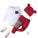 African Animals Print Newborn Baby Boy Clothes Set