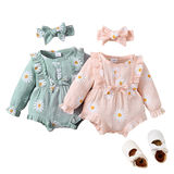 Adorable 2pcs Set Infant Outfit Romper+ Headband Baby Girl Dress