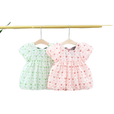 Korean Style Puff Sleeve Toddler Dress for Baby Girl - Sweet Summer Children Clothes Birthday Party Princess Dress