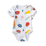 Adorable Unisex Baby Romper with Fun Print Design and Soft Cotton Material